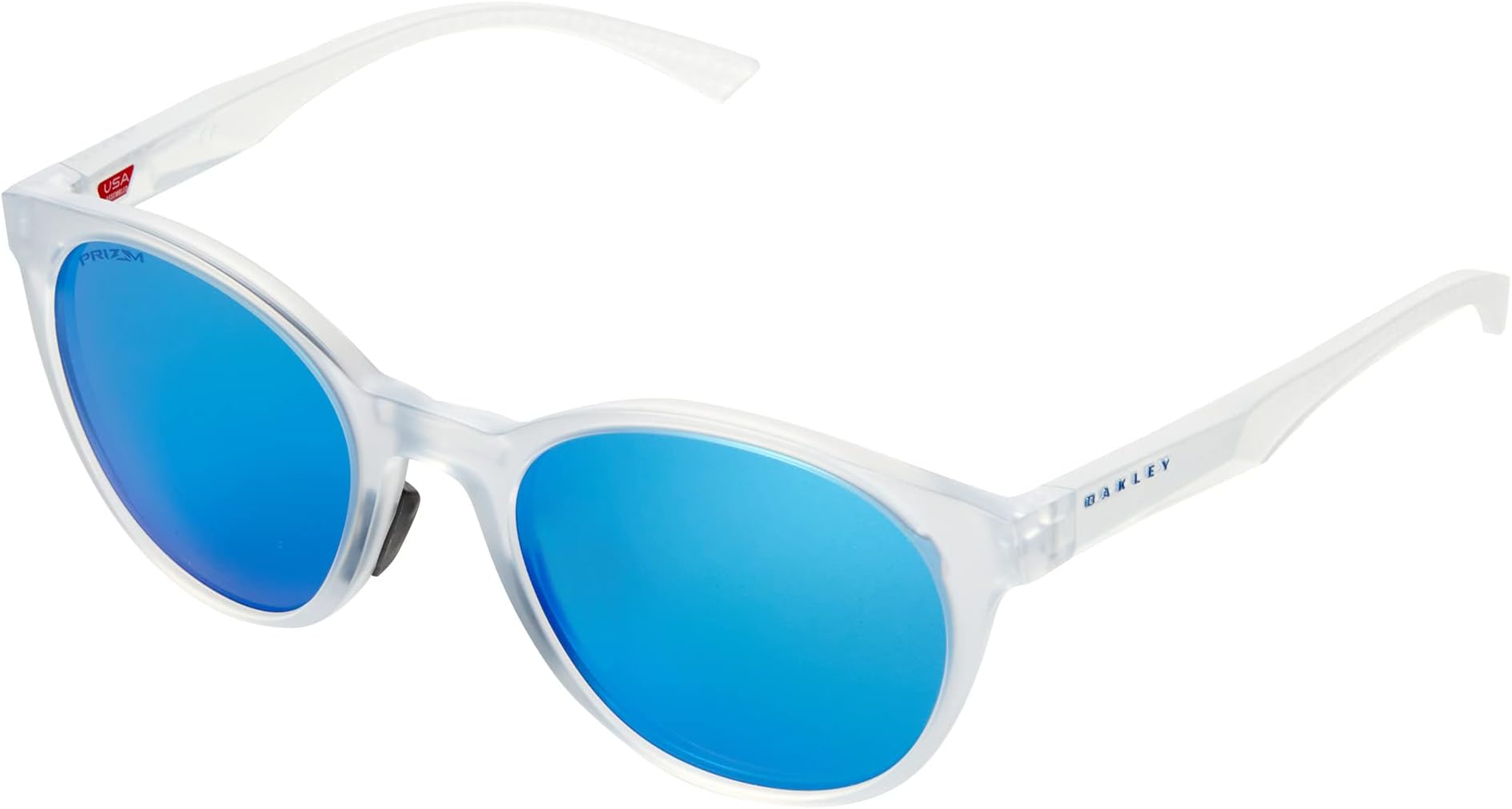 Солнцезащитные очки 52 mm Spindrift Oakley, цвет Matte Clear/Prizm Sapphire цена и фото