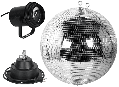 цена Комплект зеркального шара American DJ M-600L с мотором и подсветкой M-600L Mirror Ball Kit with Motor and Light