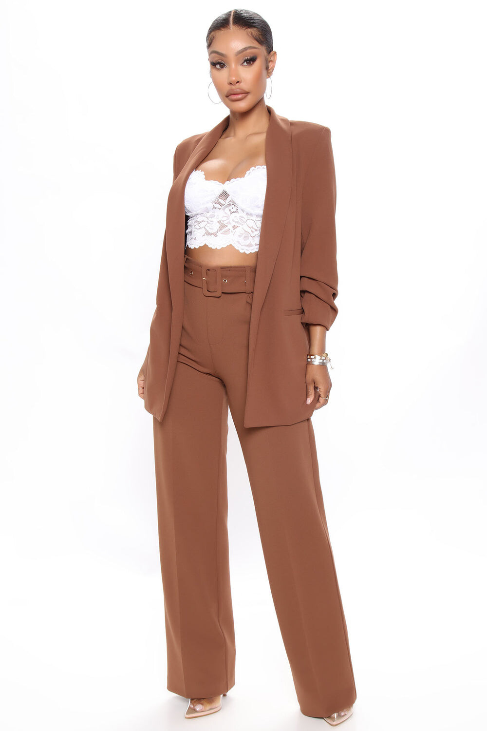 

Брюки Fashion Nova V24553, коричневый