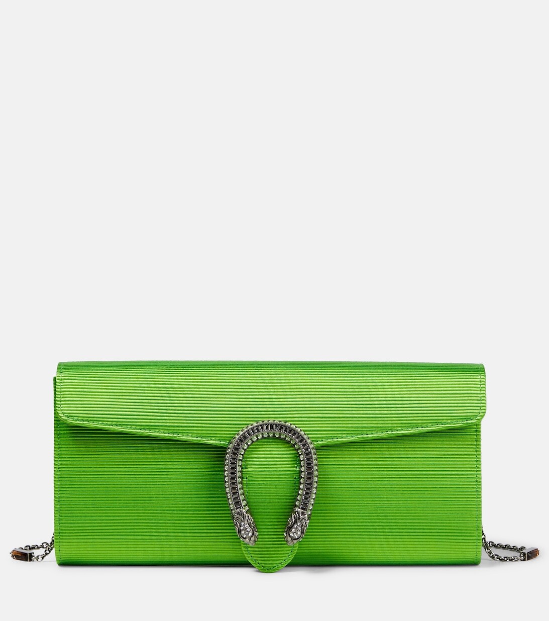 

Атласная сумка на плечо Dionysus с кристаллами Gucci, зеленый