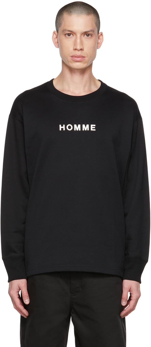

Черный свитшот с принтом Comme des Garçons Homme