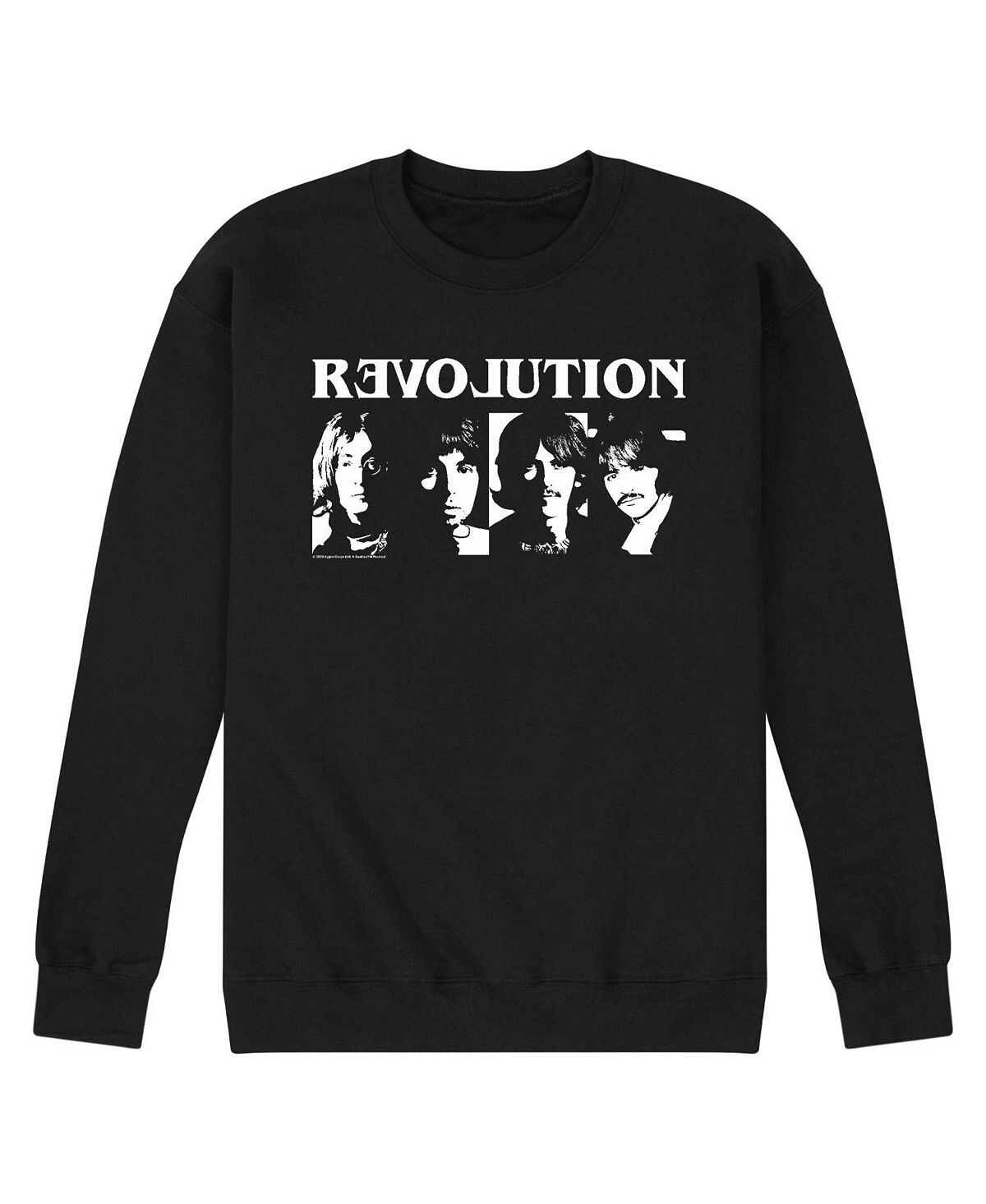 

Мужская флисовая толстовка the beatles revolution AIRWAVES, черный
