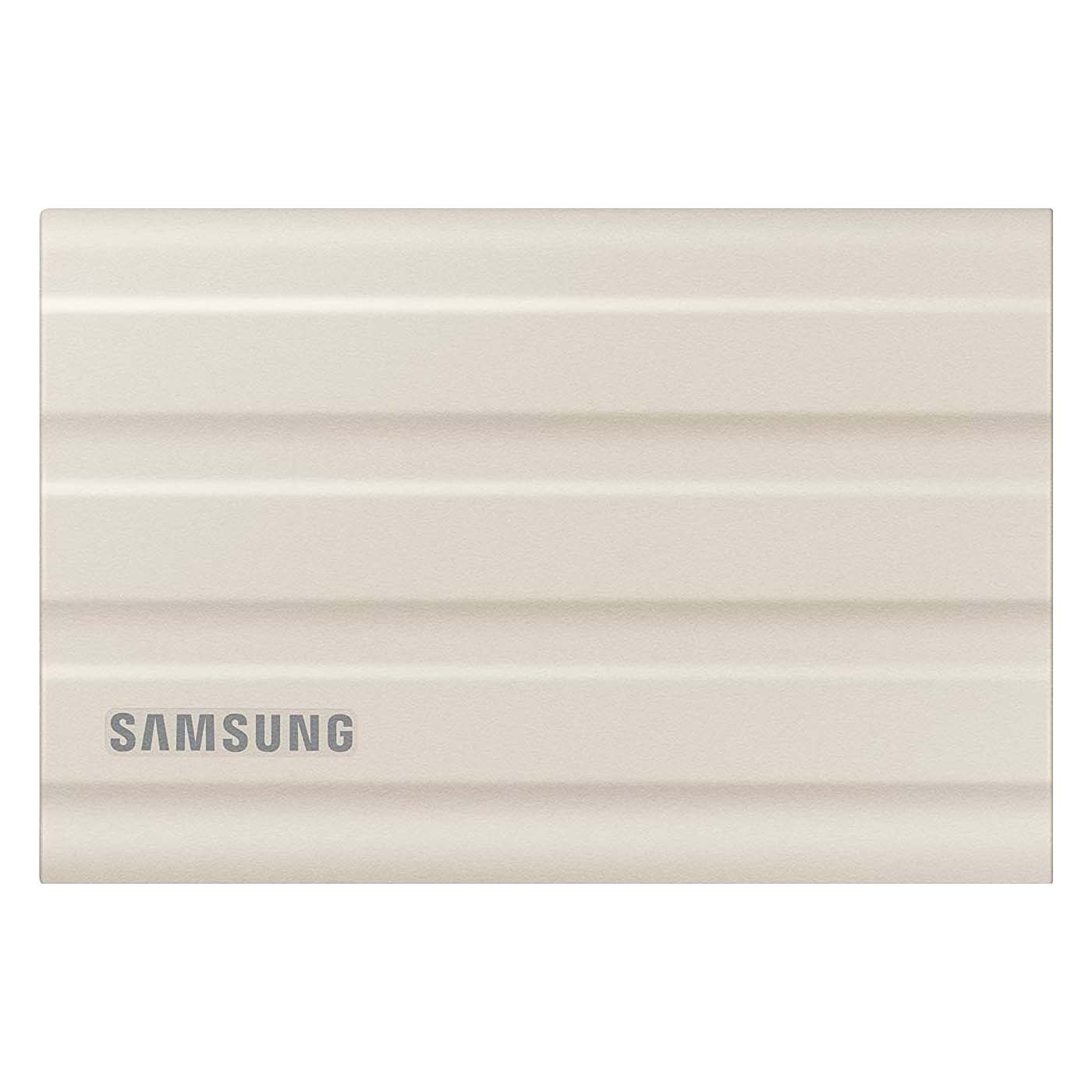 Внешний диск SSD Samsung T7 Shield, 1ТБ, бежевый - фото