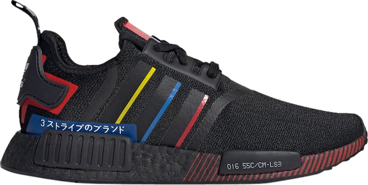 Кроссовки Adidas NMD_R1 'Olympic Pack - Black', черный - фото