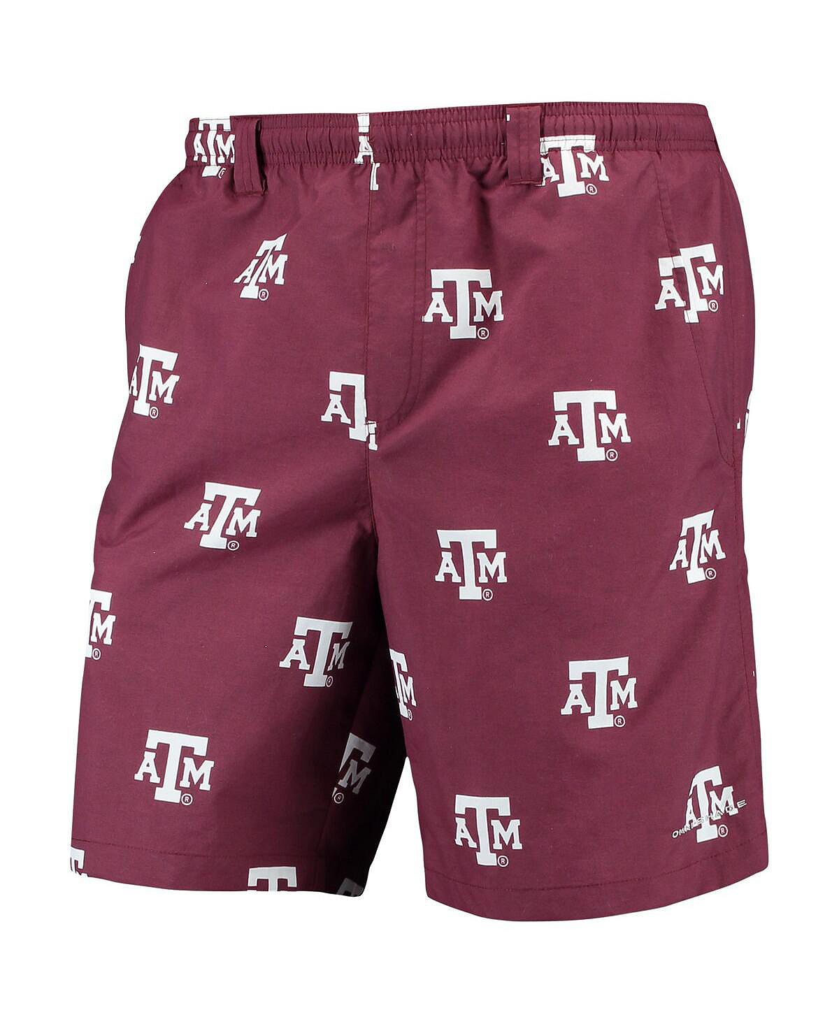 Мужские шорты pfg maroon texas a&m aggies backcast ii 8 omni-shade hybrid Columbia - фото