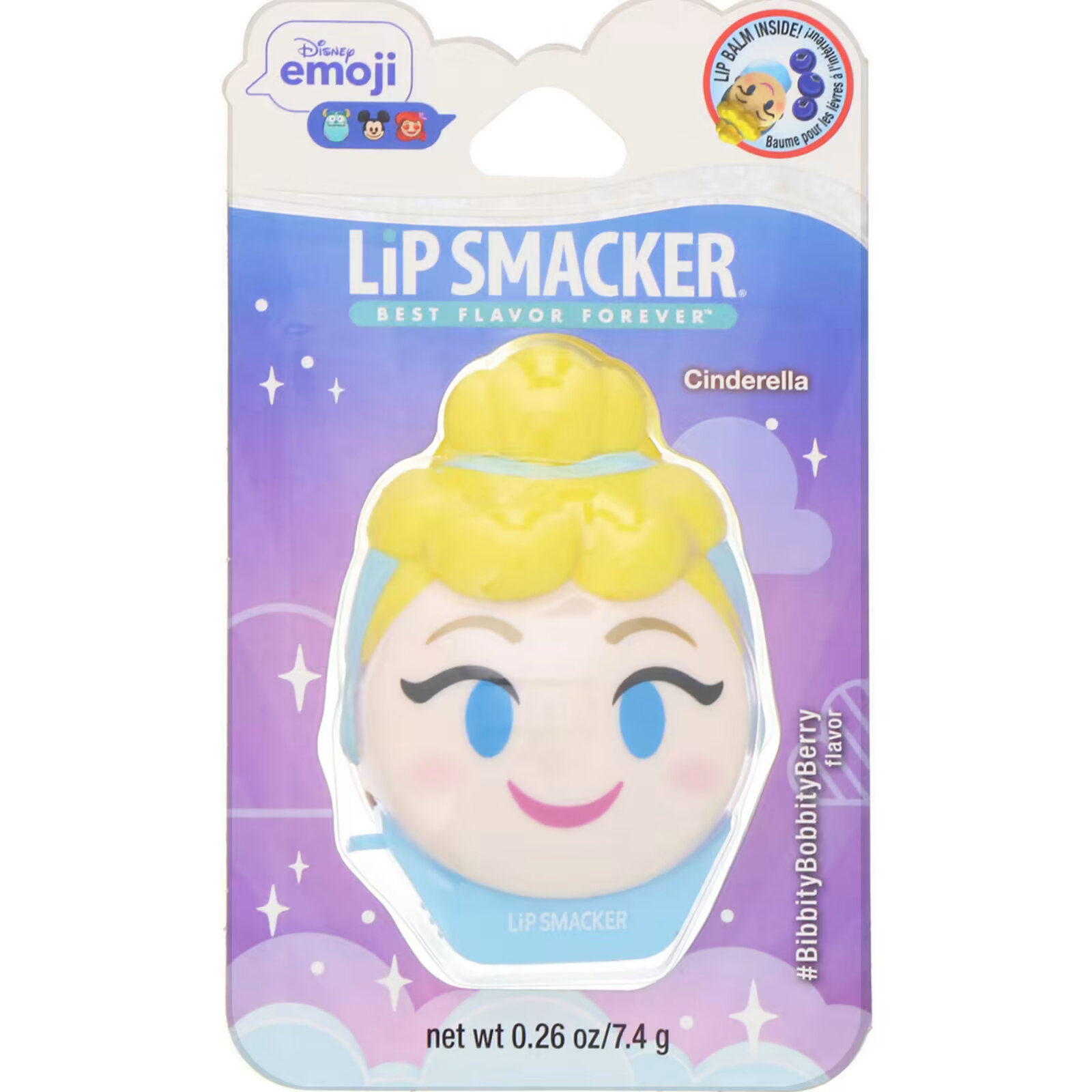 цена Lip Smacker, Бальзам для губ Disney Emoji, Cinderella, ягодный, 7,4 г