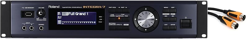 

Комплект модуля синтезатора Roland Integra-7 с MIDI-кабелем Roland RMIDI-B5 Black Series — 5 футов INTEGRA-7=1 RMIDI-B5=1