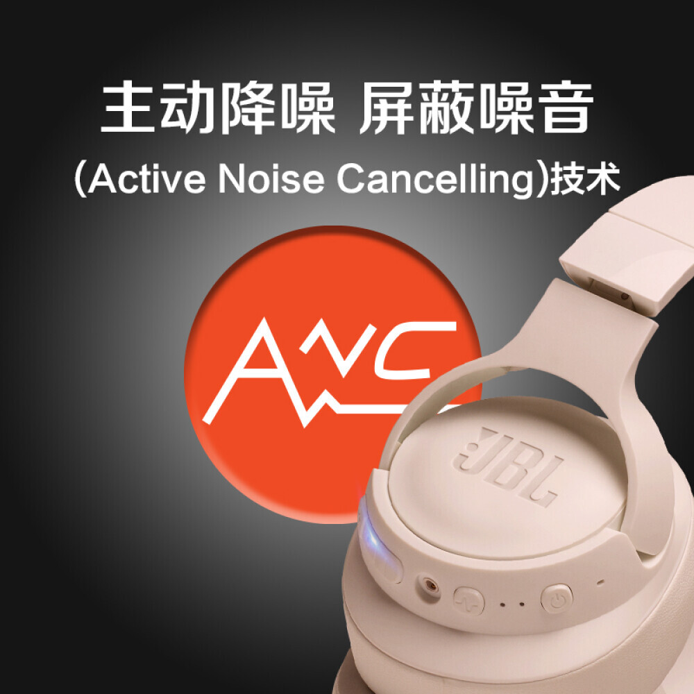 

Bluetooth-гарнитура JBL TUNE760NC с шумоподавлением, золотой