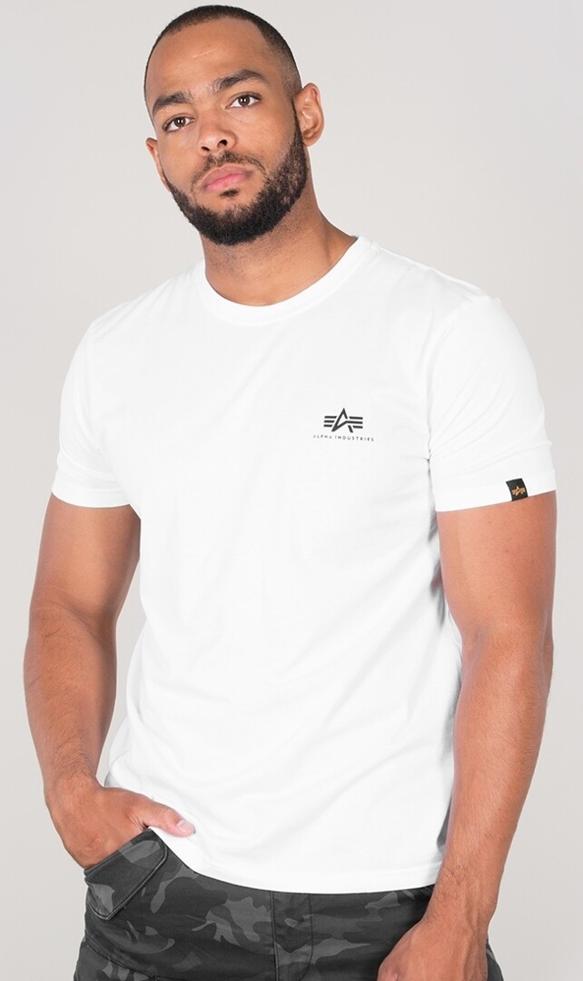 

Футболка Alpha Industries Basic T Small Logo, белая