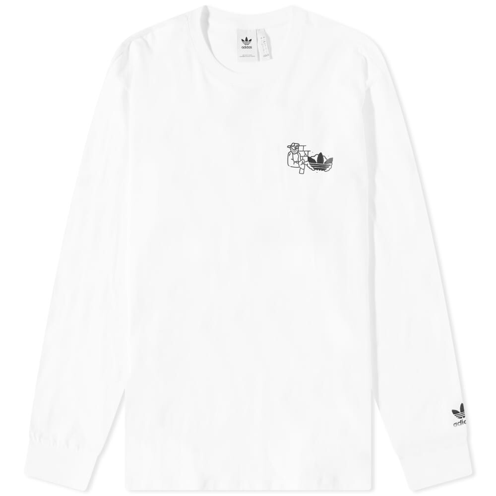 

Футболка с длинным рукавом Adidas Long Sleeve Fuzi, белый