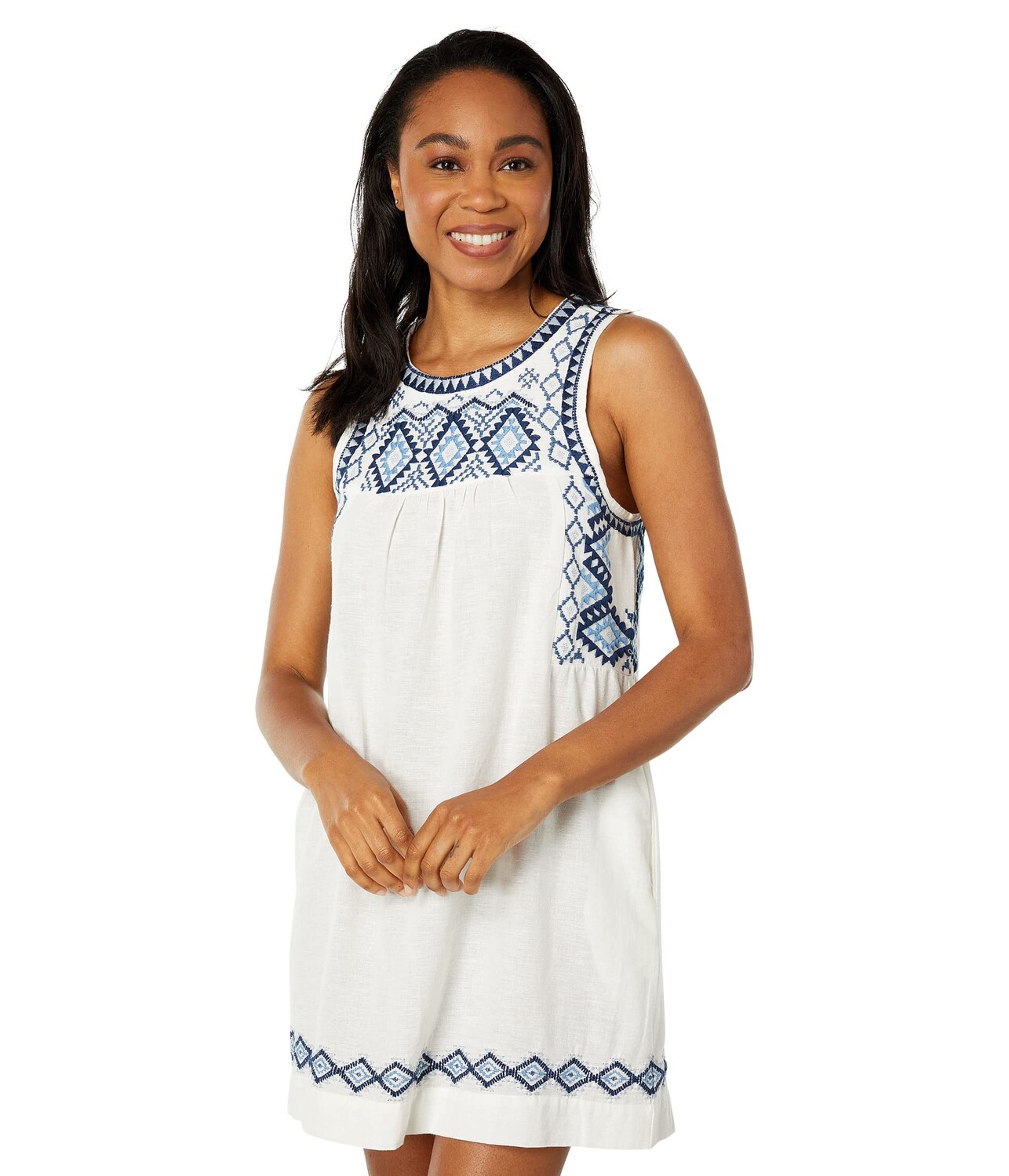 

Платье Lucky Brand, Embroidered Sleeveless Dress