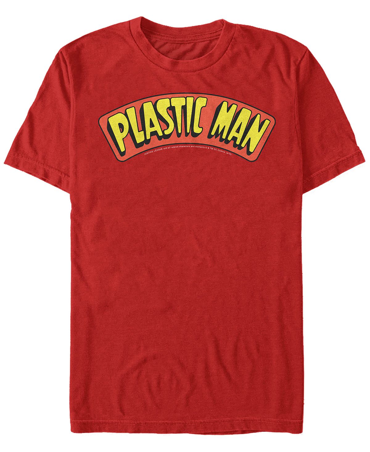 Мужская футболка с коротким рукавом с пластиковым логотипом dc dc Fifth Sun, красный мужская футболка dc batman gotham guardian с коротким рукавом fifth sun черный