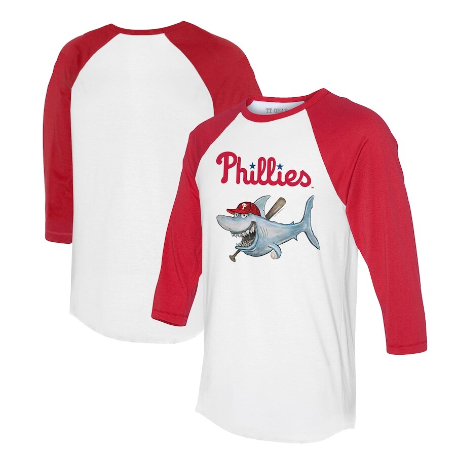 

Футболка с длинным рукавом Tiny Turnip Philadelphia Phillies, белый