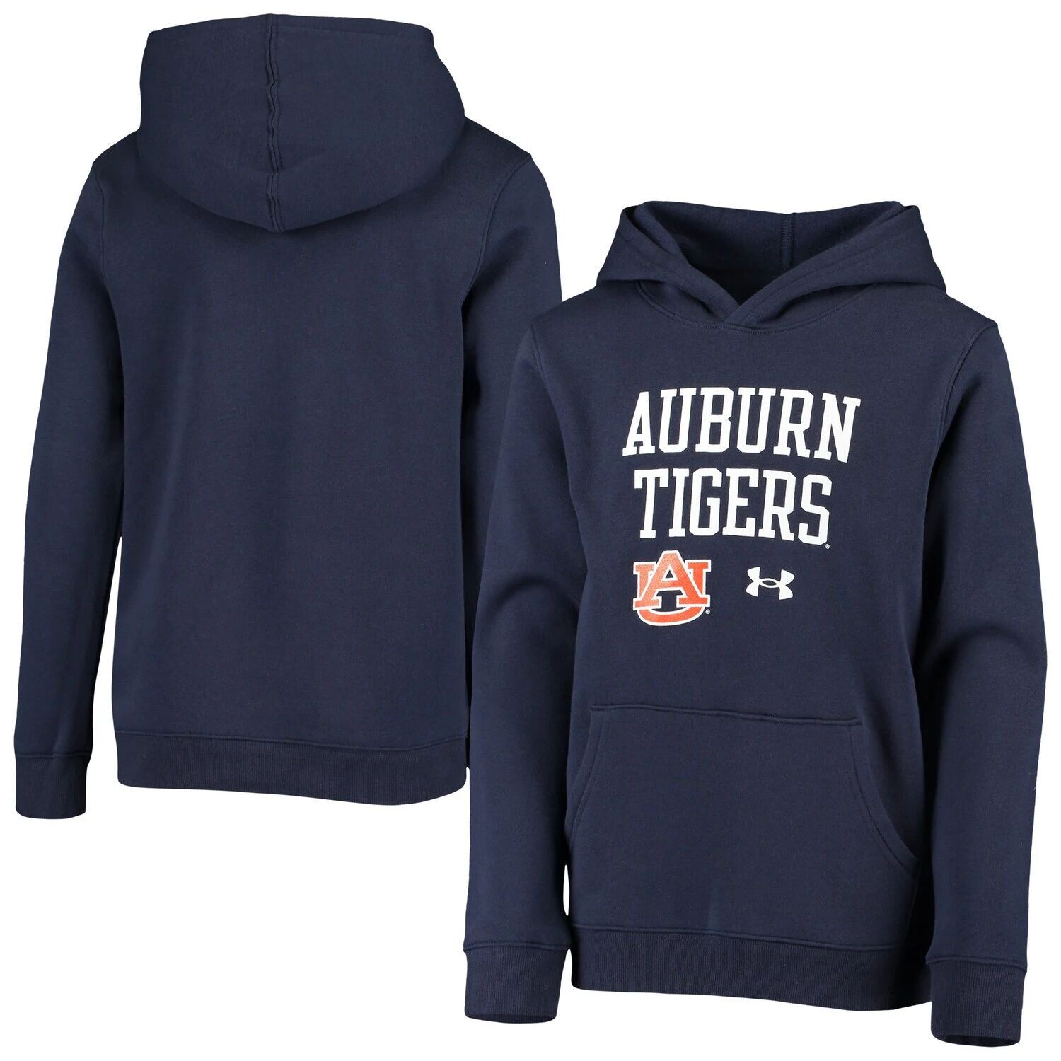 

Темно-синий пуловер с капюшоном Youth Under Armour Auburn Tigers на весь день Under Armour