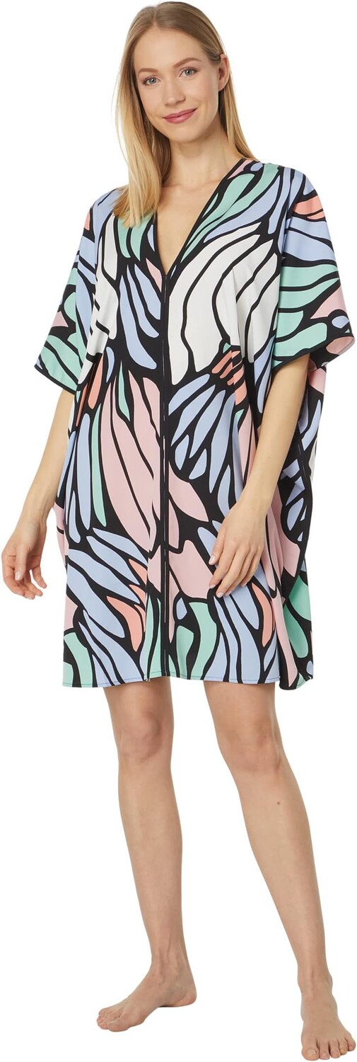 

Короткий кафтан из папильона Natori, цвет Periwinkle