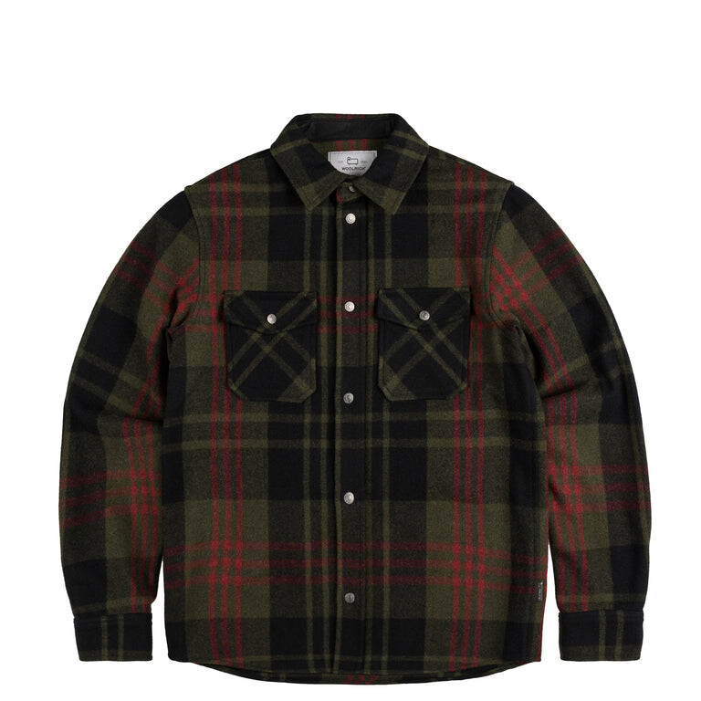 

Рубашка alaskan melton overshirt Woolrich, зеленый