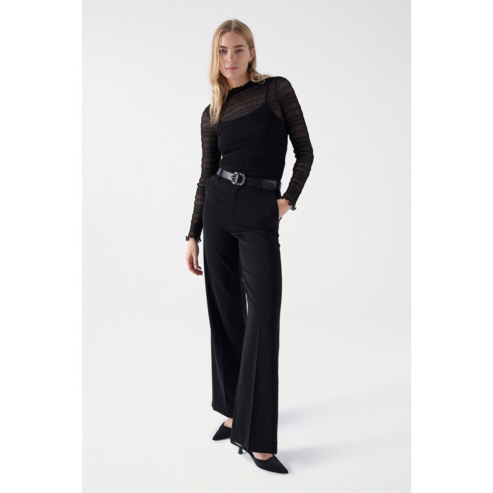 

Свитер Salsa Jeans Textured Sheer Long Sleeve, черный
