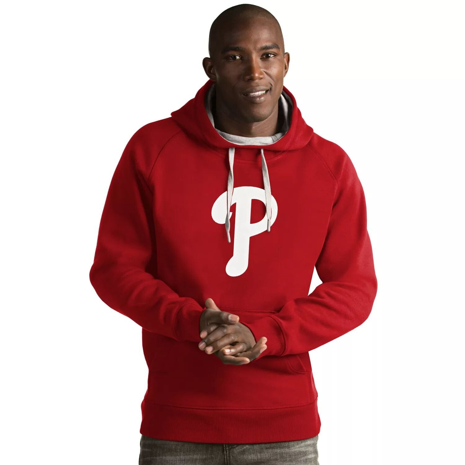 

Мужская толстовка с логотипом Philadelphia Phillies Victory Antigua