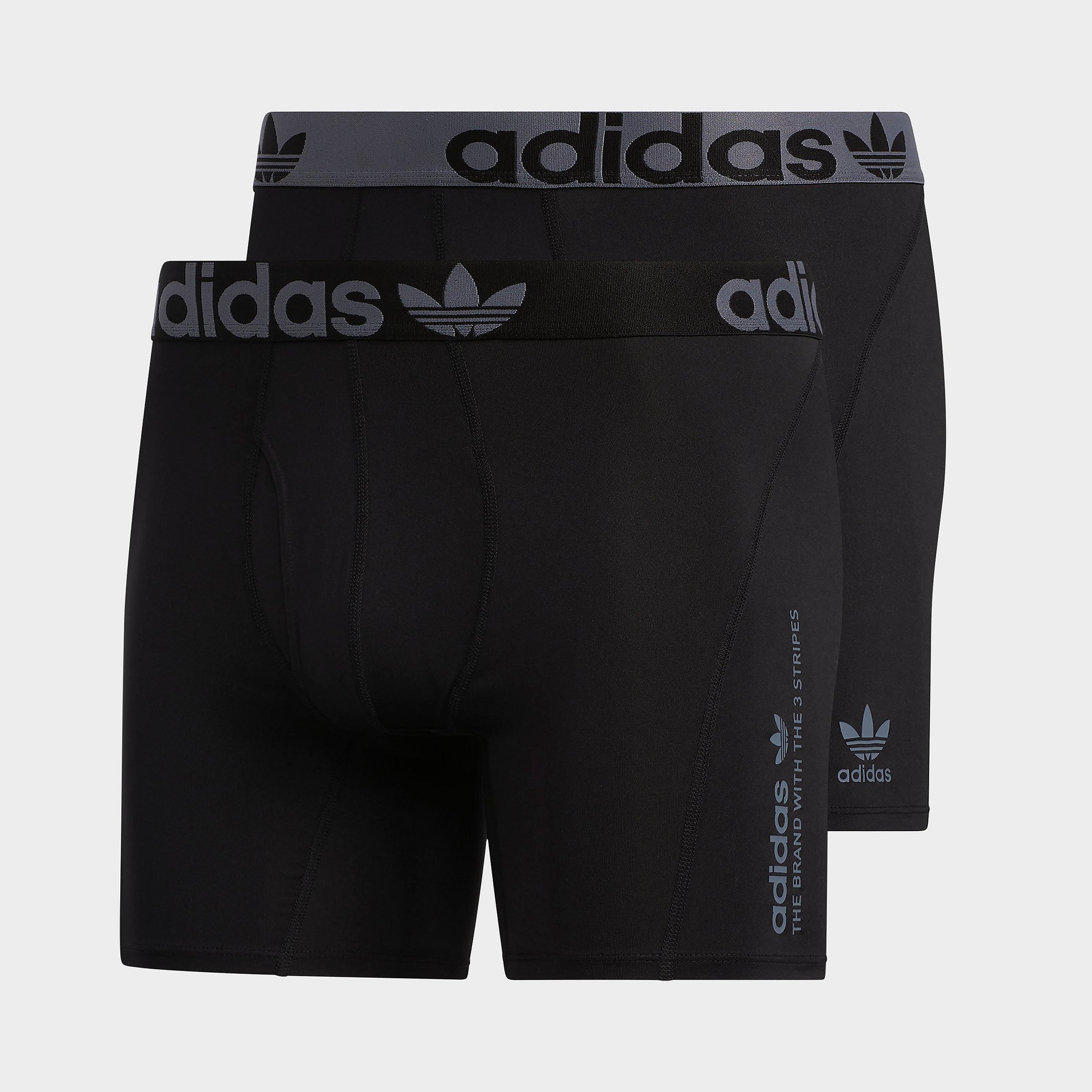 Мужские трусы боксеры Adidas Originals Trefoil 2 Pack, черный – купить по  выгодным ценам с доставкой из-за рубежа через сервис «CDEK.Shopping»