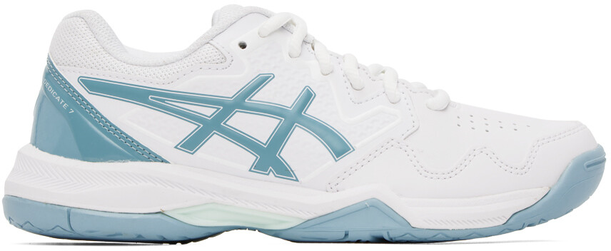 

Бело-синие кроссовки GEL-Dedicate 7 Asics