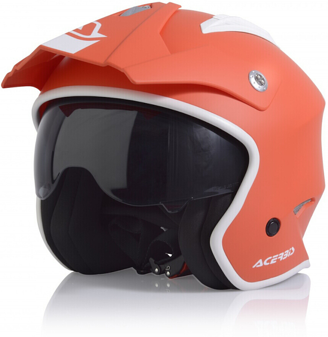 Шлем Acerbis Aria реактивный, оранжевый/белый