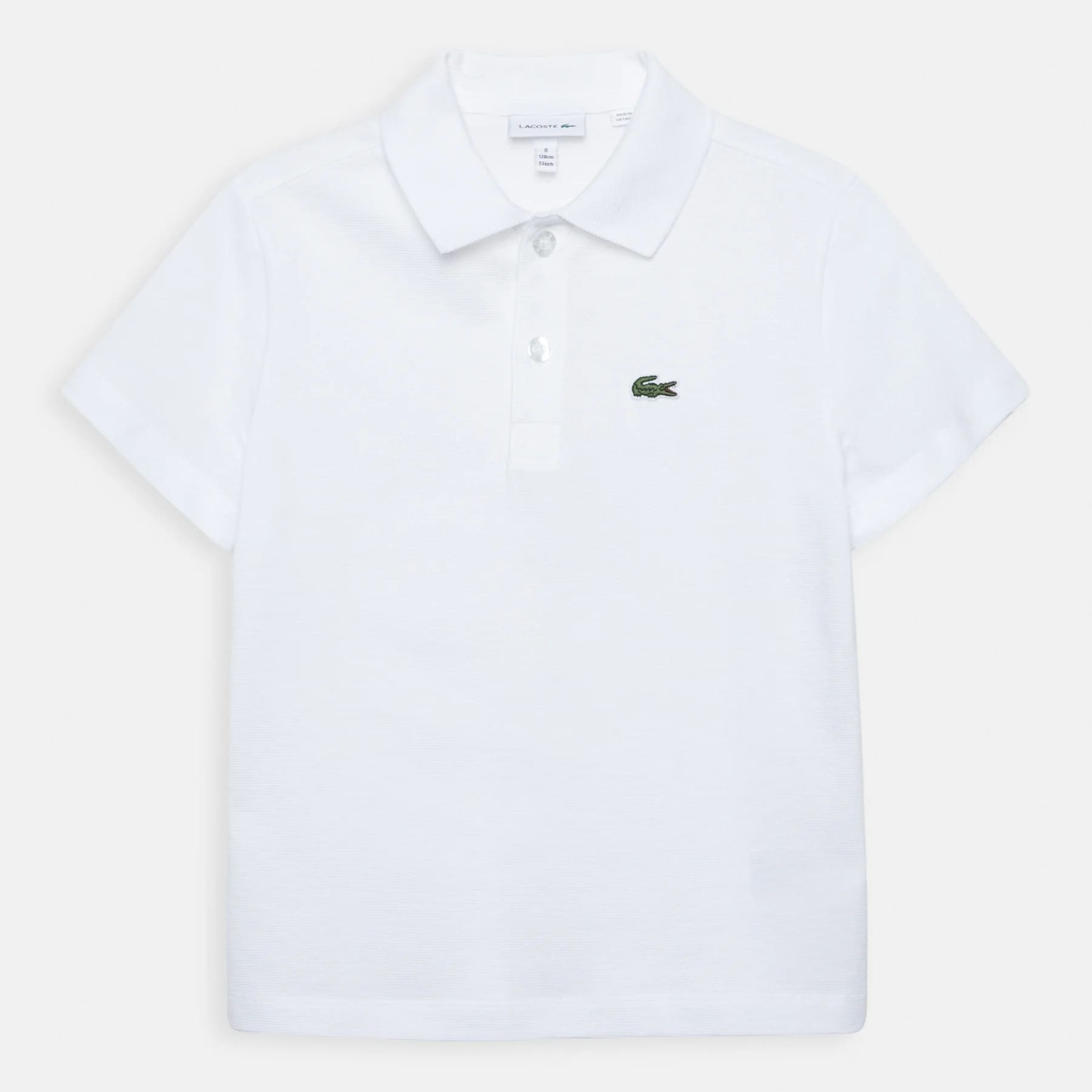 Футболка-поло Lacoste Unisex, белый – заказать из-за рубежа в  «CDEK.Shopping»