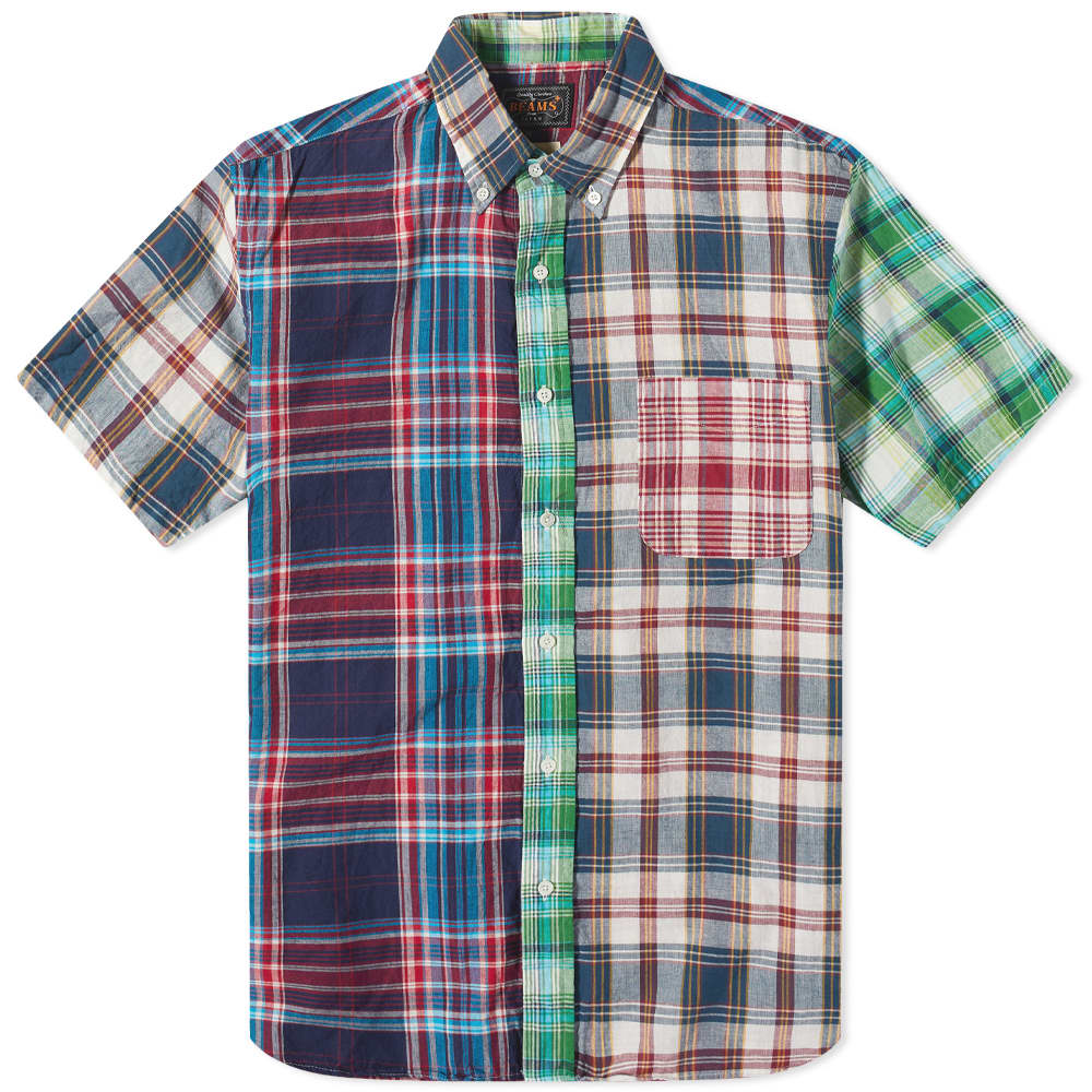 Рубашка Beams Plus Short Sleeve Indian Madras Check Shirt varochnaya panel maunfeld eghg321cwg