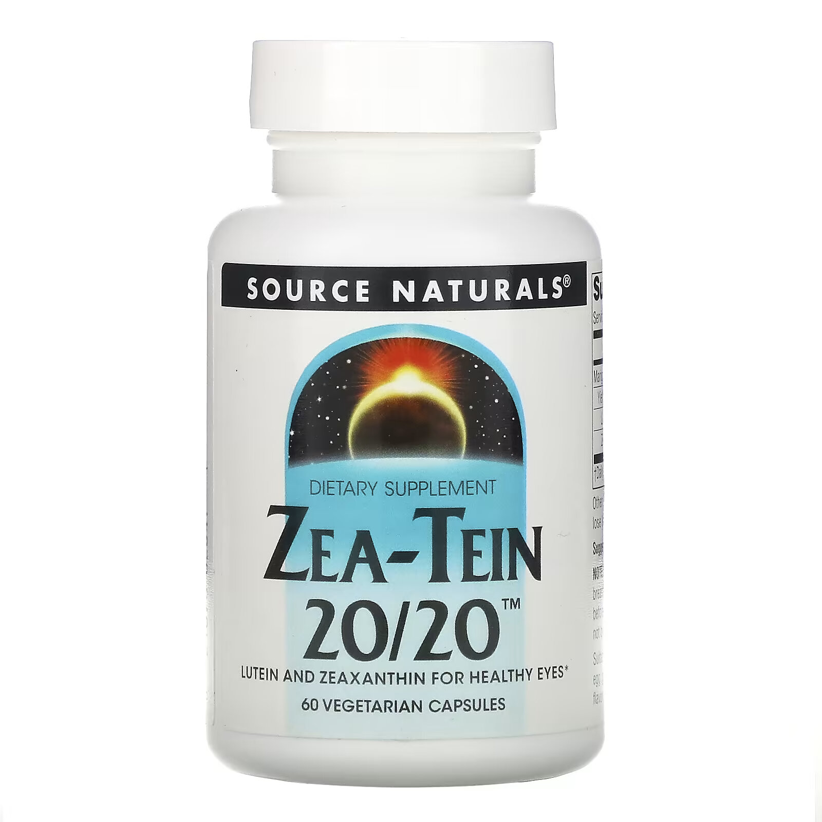 Source Naturals, Zea-Tein 20/20, 60 вегетарианских капсул - фото