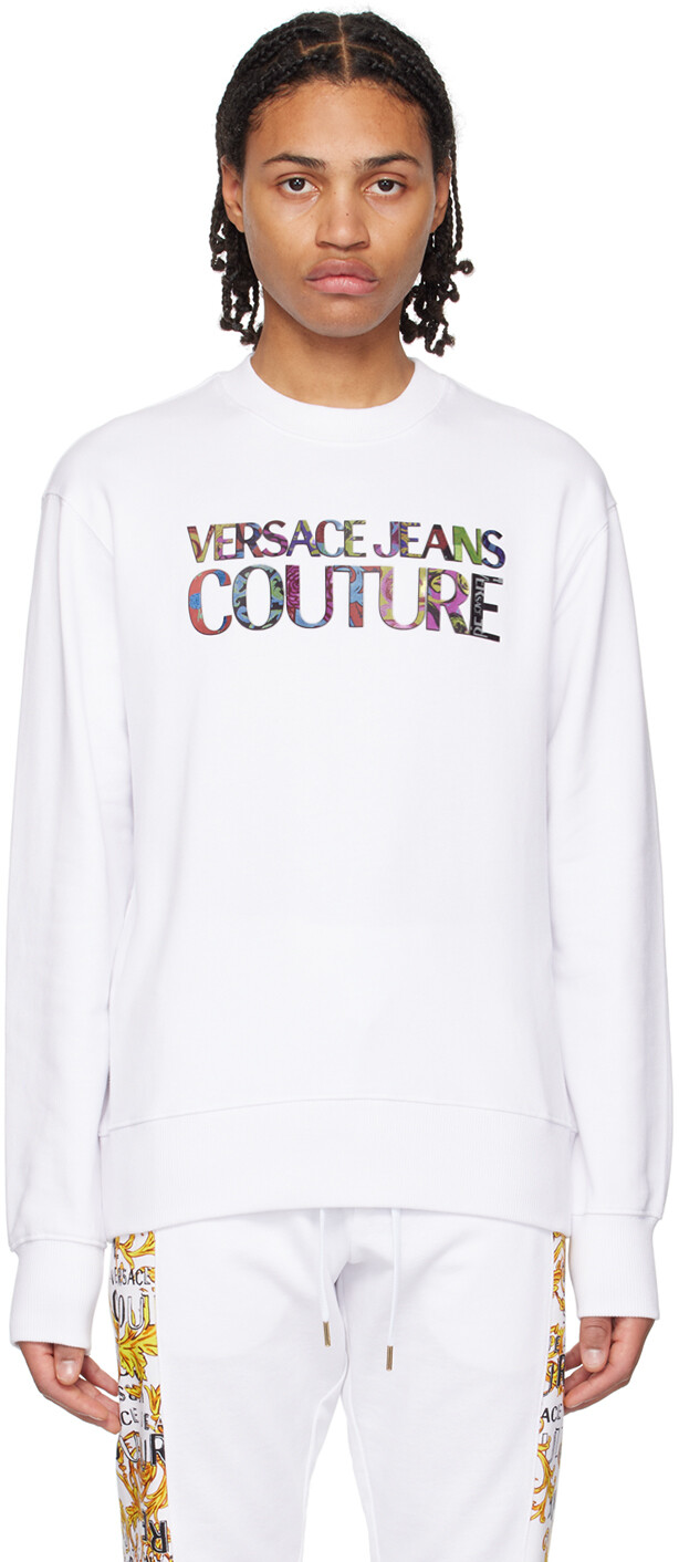 

Белый бондовый свитшот Versace Jeans Couture