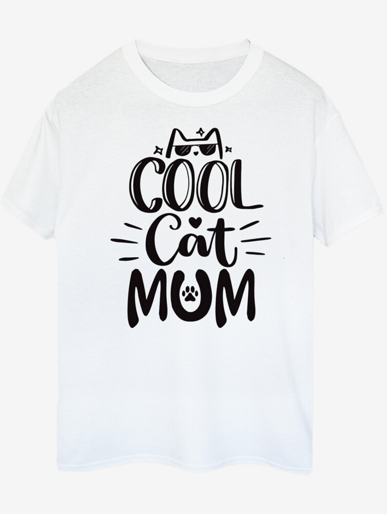 

Белая футболка с принтом для взрослых NW2 Pets Cat Mum Slogan George., белый