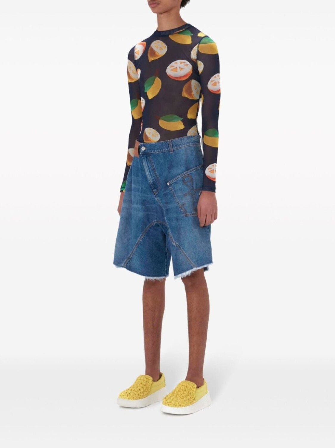 

JW Anderson СЕТЧАТЫЙ ТОП С ДЛИННЫМИ РУКАВАМИ, синий