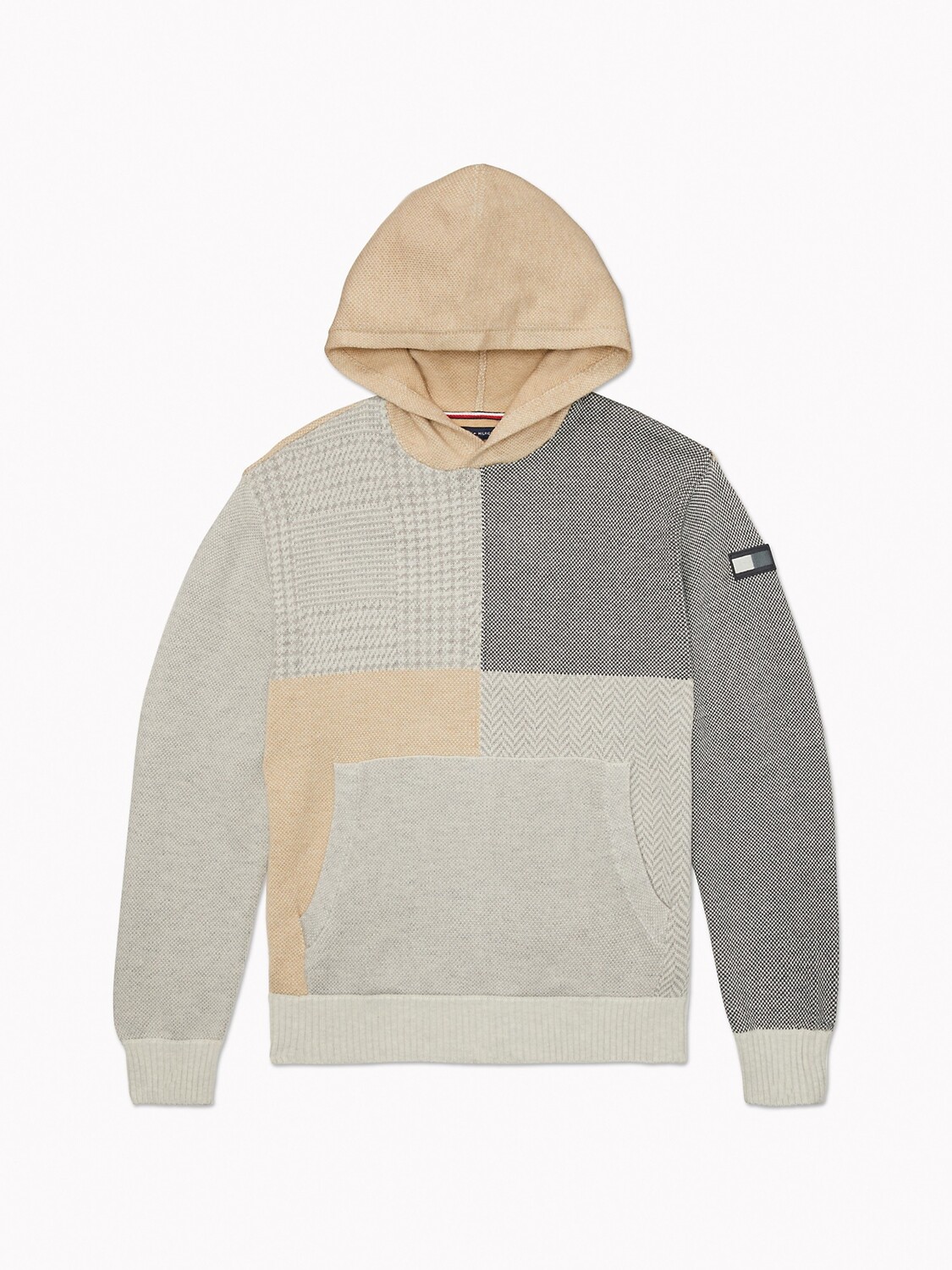 

Свитер с худи с цветными блоками essential Tommy Hilfiger, соболь