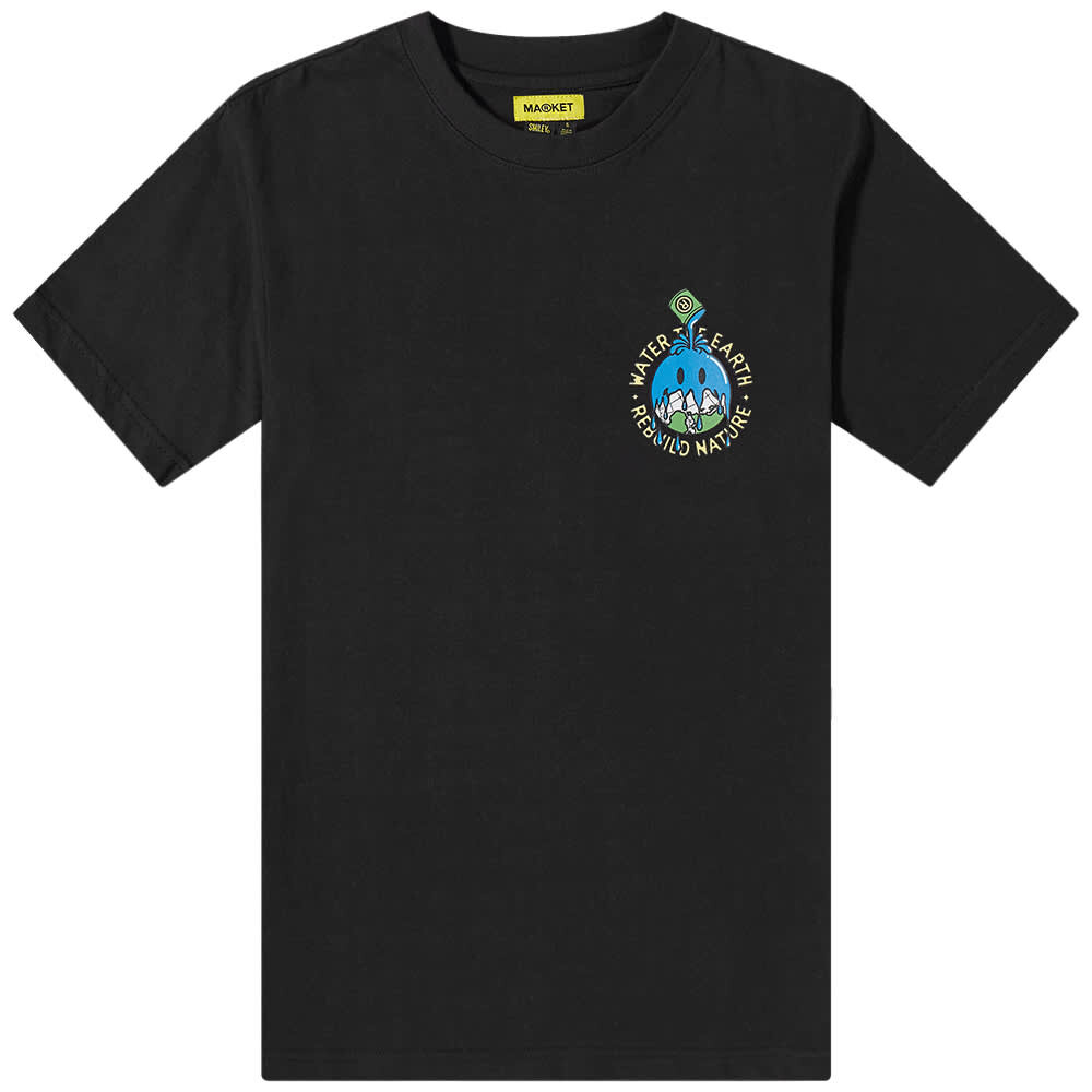 

Футболка MARKET Smiley Water The Planet Tee, Черный