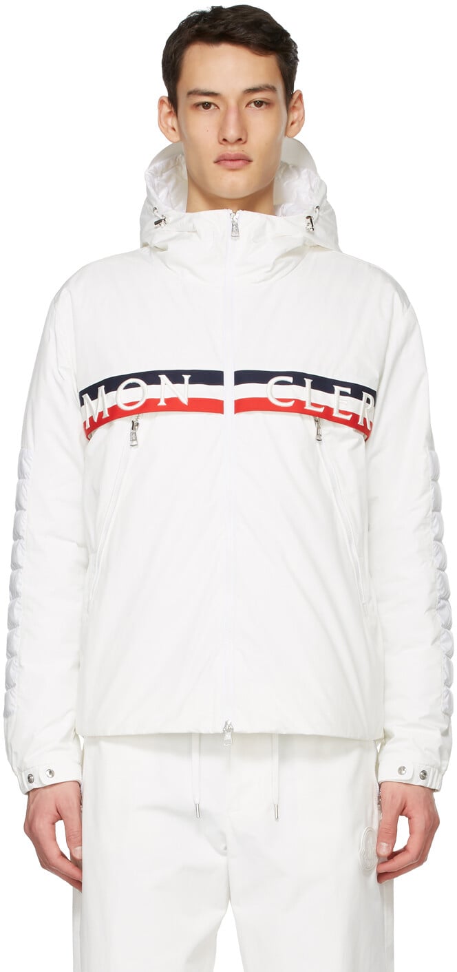 

Белая пуховая куртка Olargues Moncler