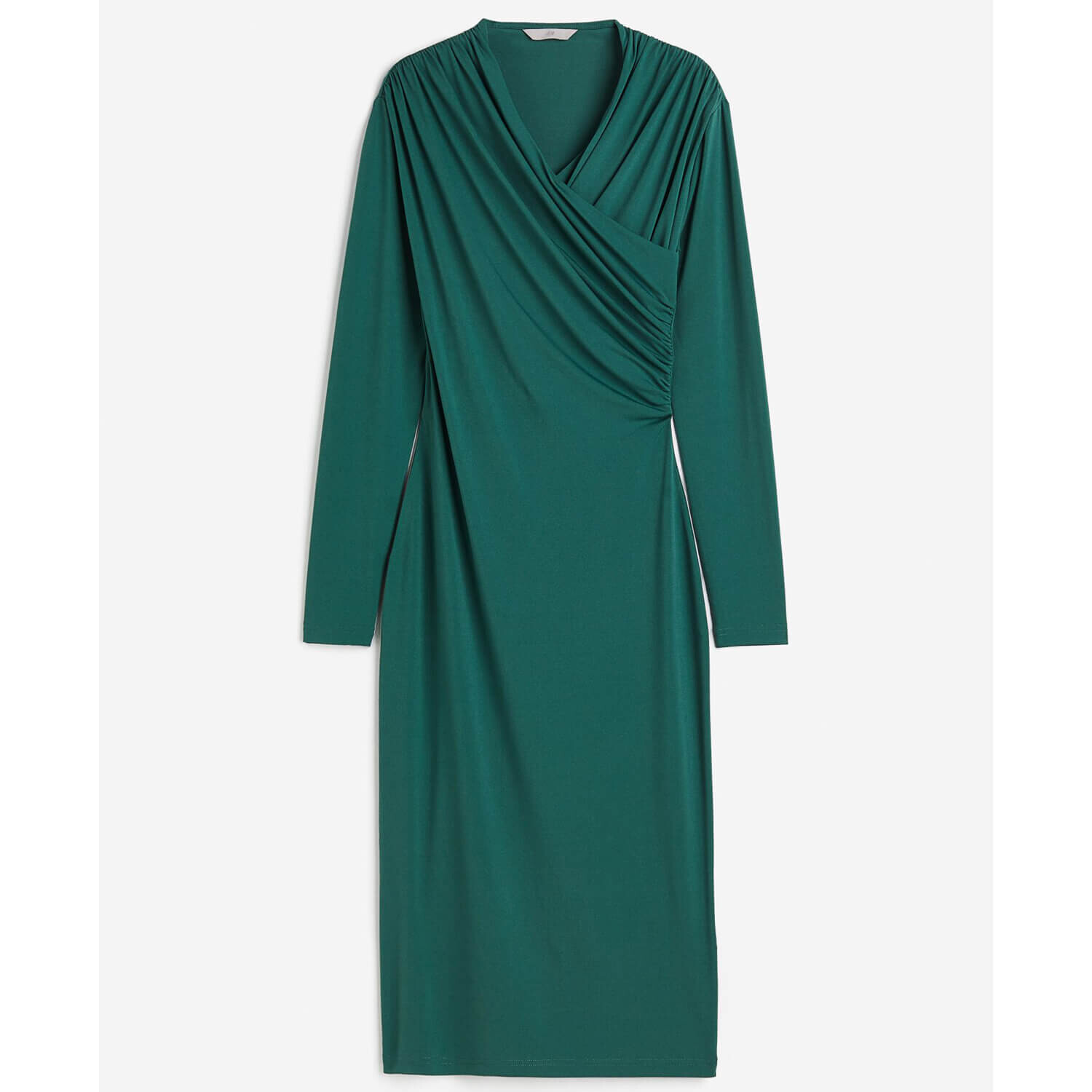 

Платье H&M Draped Bodycon, зеленый