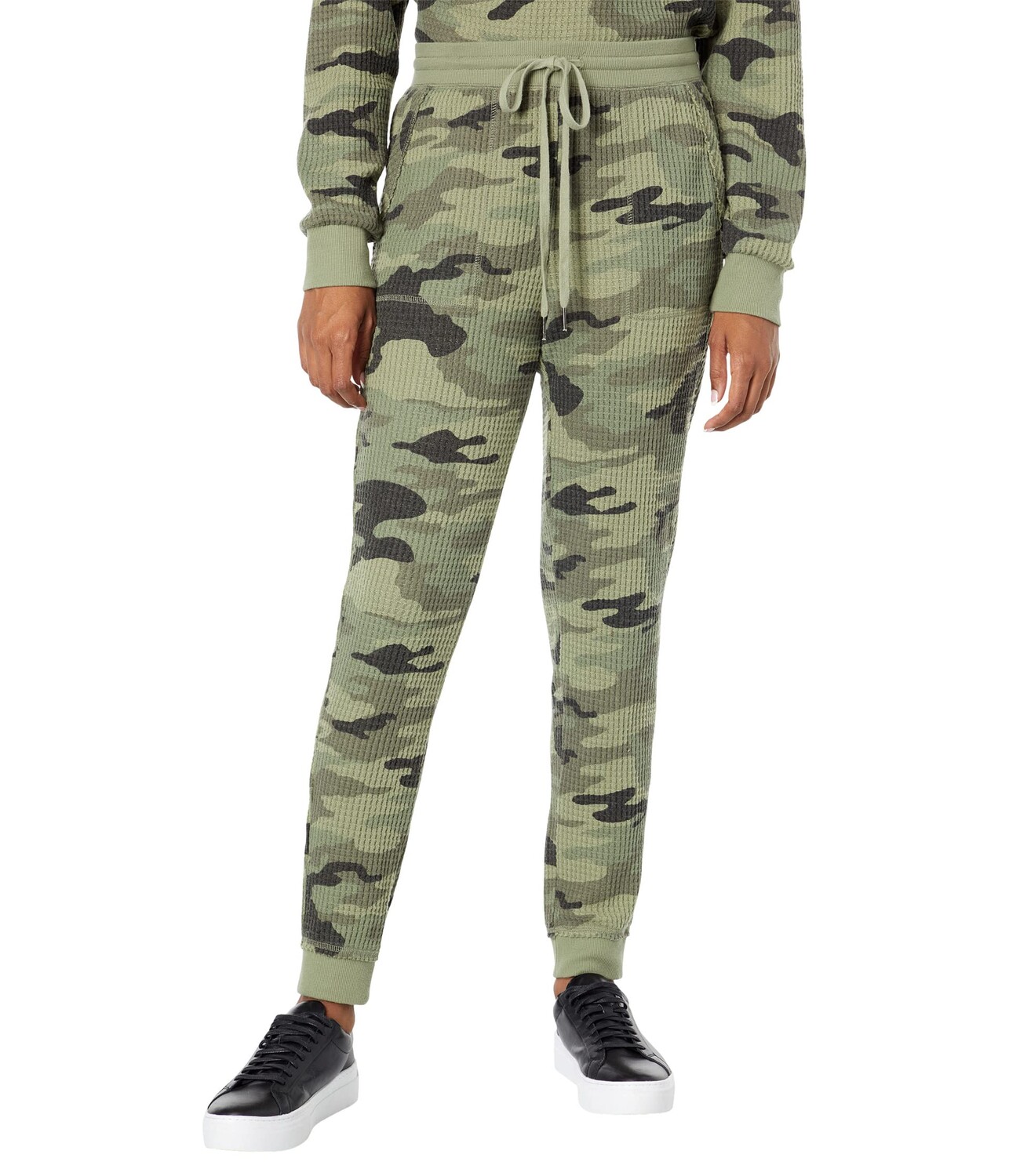 

Джогггеры Dylan by True Grit, Hallie Camo Waffle Joggers, Серый