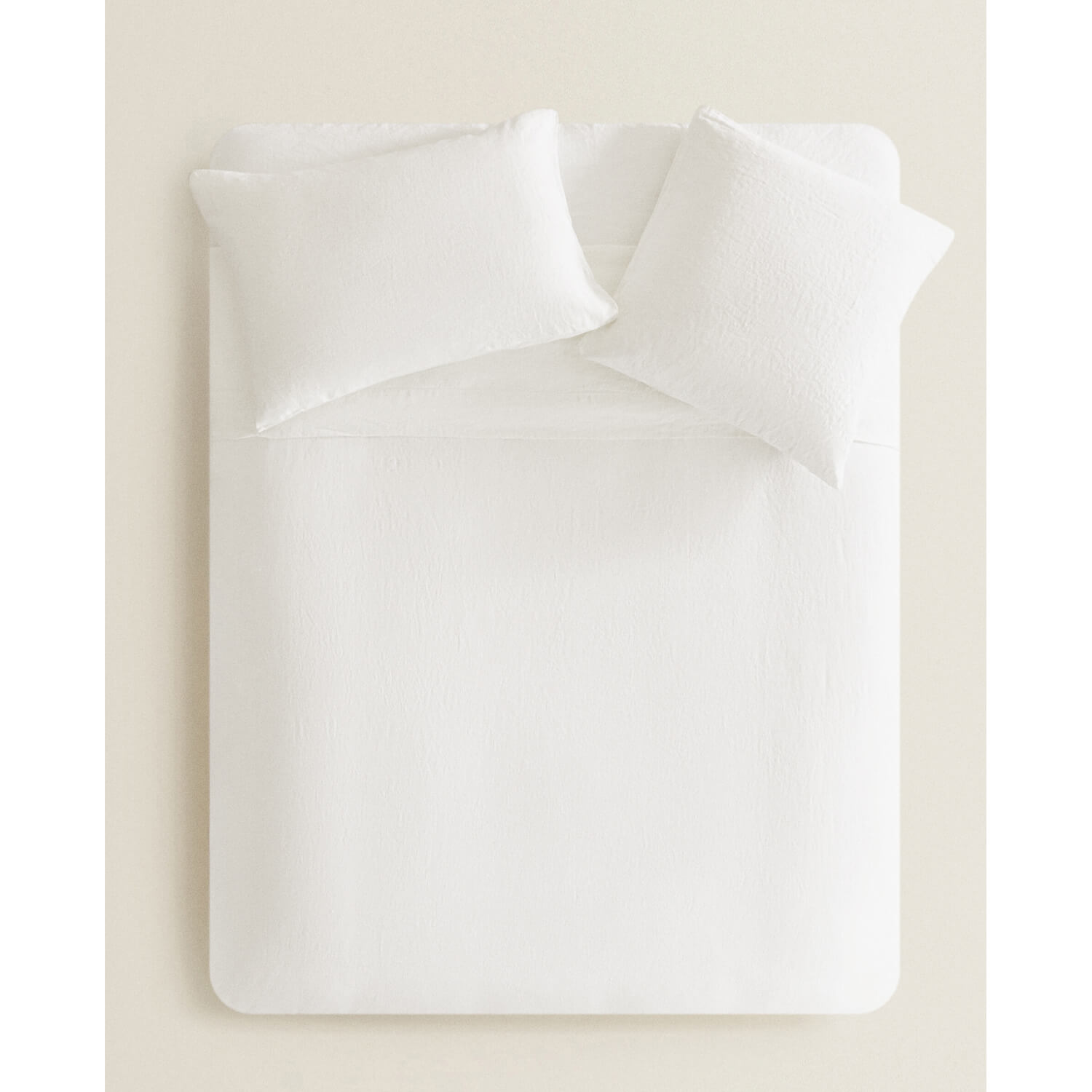 Пододеяльник Zara Home Linen Duvet 310 г/м², белый