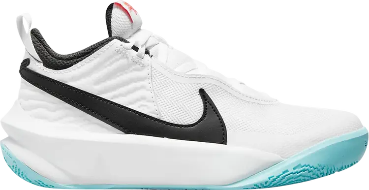 

Кроссовки Nike Team Hustle D10 GS 'White Black', белый
