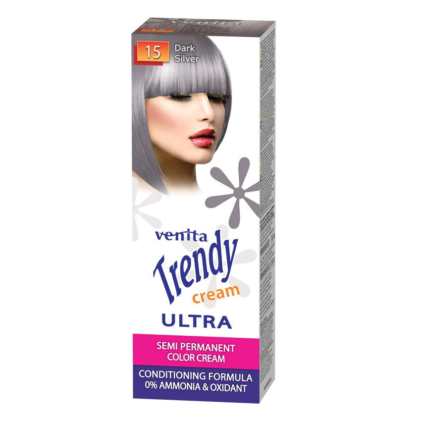 

Venita Крем-краска для волос Trendy Cream 15 Dark Silver