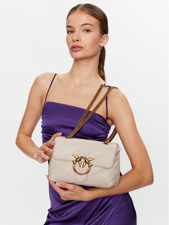 

Сумка MINI LOVE BAG PUFF MAXI QUILT Pinko, белый