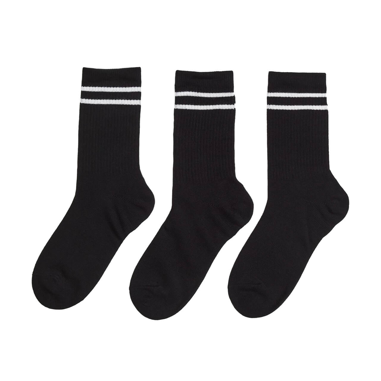 Набор носков H&M DryMove, 3 пары, белый/черный