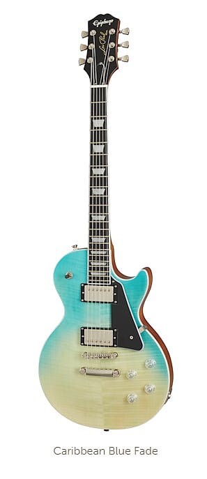 

Epiphone Les Paul Modern Figured Caribbean Blue Fade