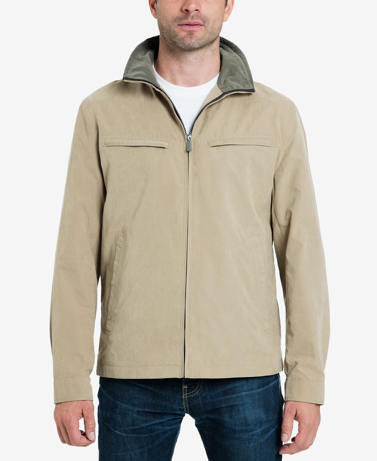 

Куртка из микрофибры litchfield, созданная для macy's London Fog, Серый