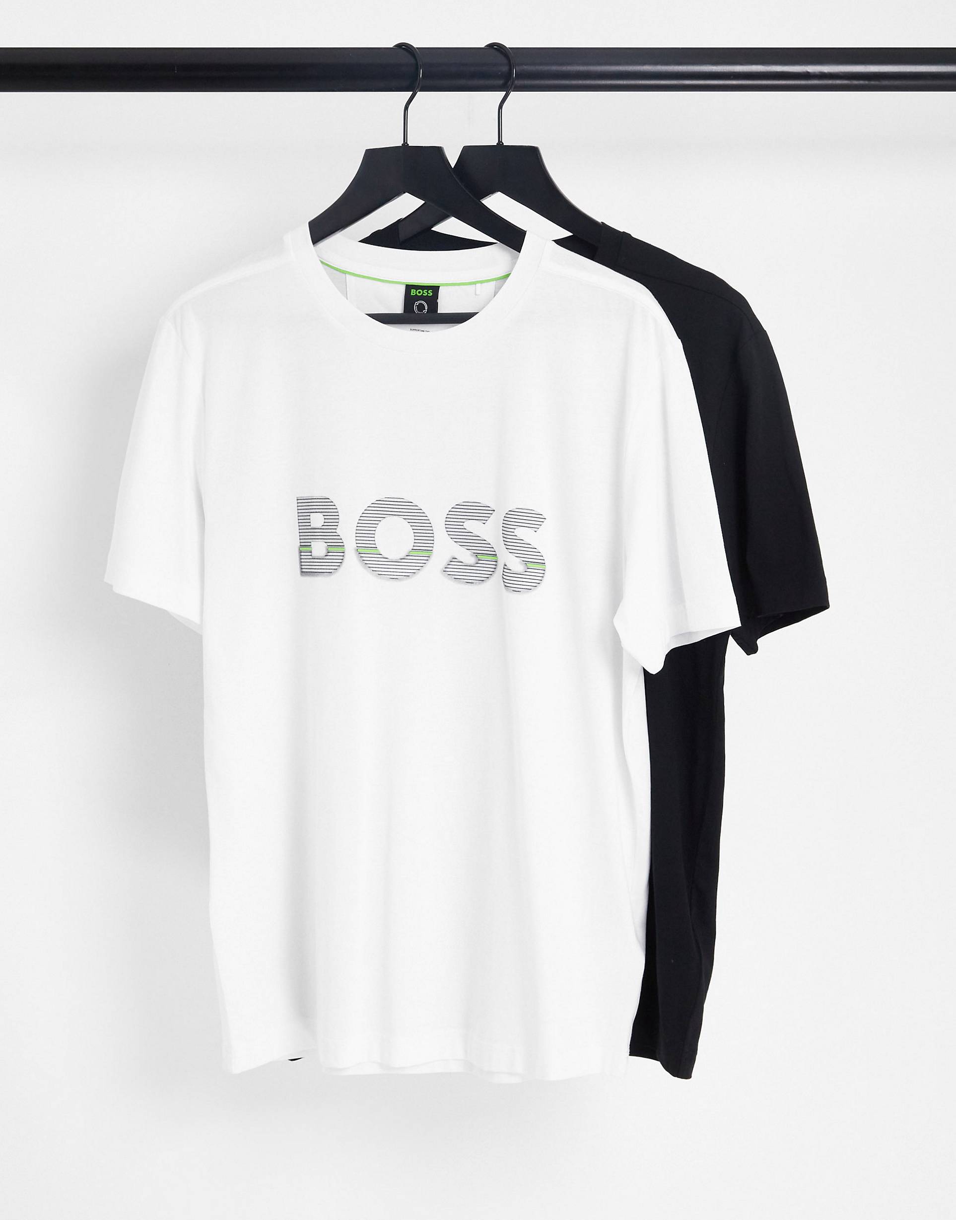 Комплект из 2 футболок BOSS Athleisure черного и белого цветов – купить по  выгодным ценам с доставкой из-за рубежа через сервис «CDEK.Shopping»