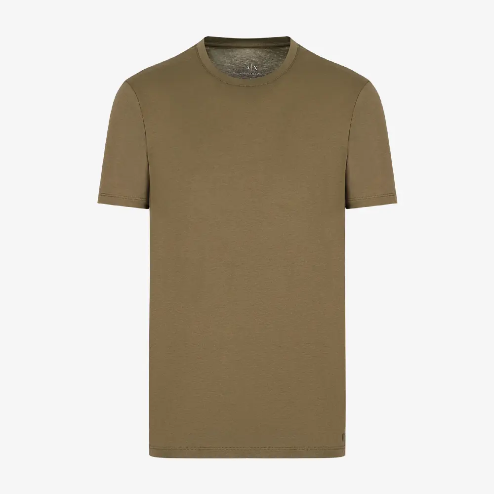 

Футболка Armani Exchange Slim Fit Short Sleeve Pima Cotton, хаки