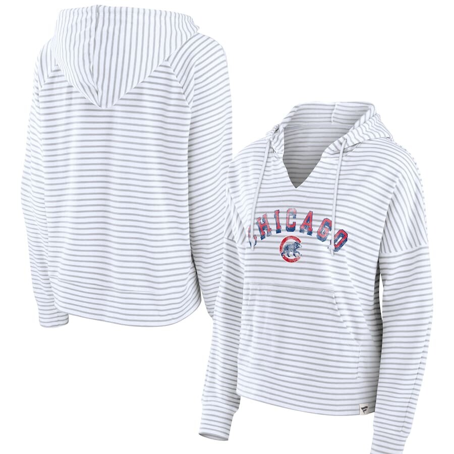 

Пуловер с капюшоном Fanatics Branded Chicago Cubs, белый