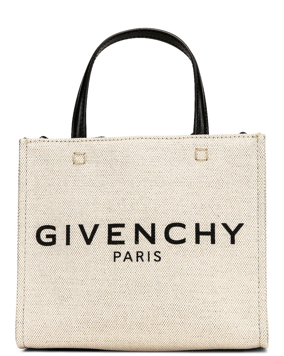 

Сумка мини Givenchy Mini G Tote Shopping, цвет Beige & Black