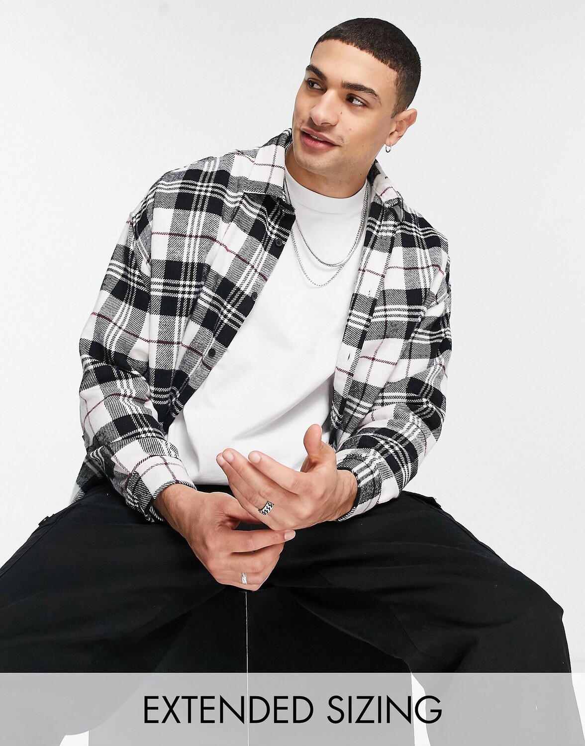 

Рубашка в крупную клетку из ворсованной фланели ASOS DESIGN