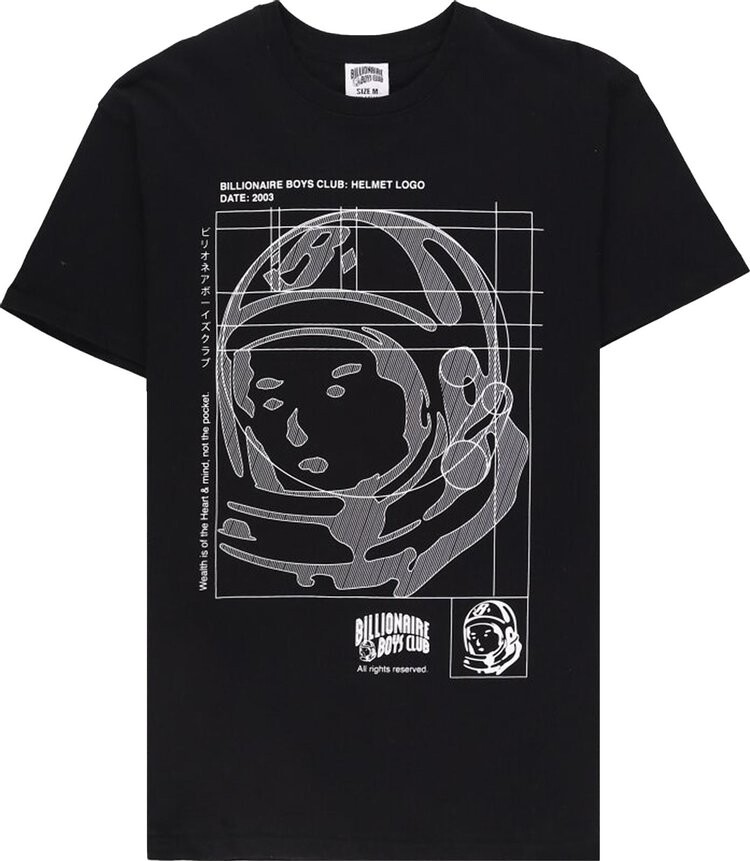 

Футболка Billionaire Boys Club Blueprint T-Shirt 'Black', черный