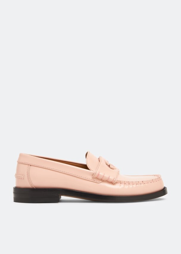 

Лоферы GUCCI Interlocking G loafers, розовый